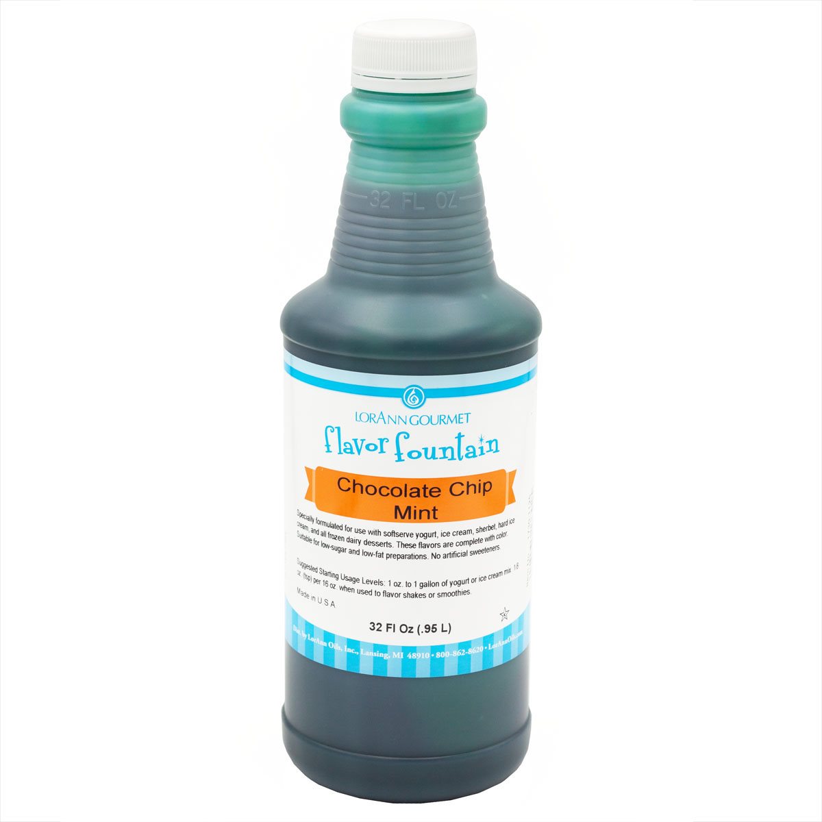Chocolate Chip Mint Flavor - 4 oz. - 32 oz. - Ice Cream and Beverage Flavors - LorAnn Oils - Canadian Distribution-1