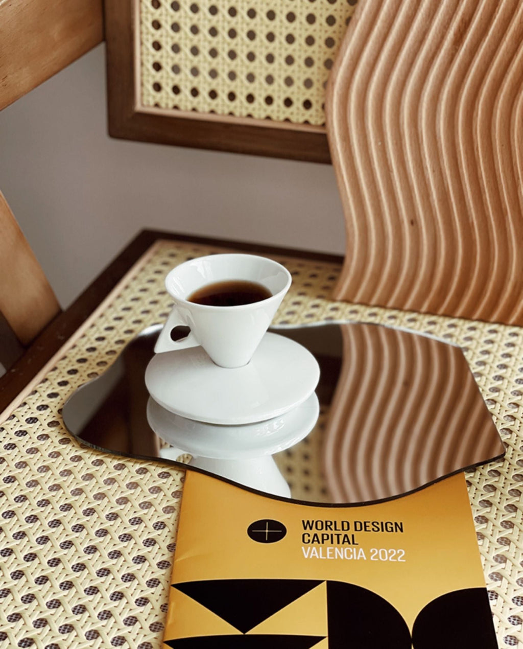 Ceramic Triangular Cup Set