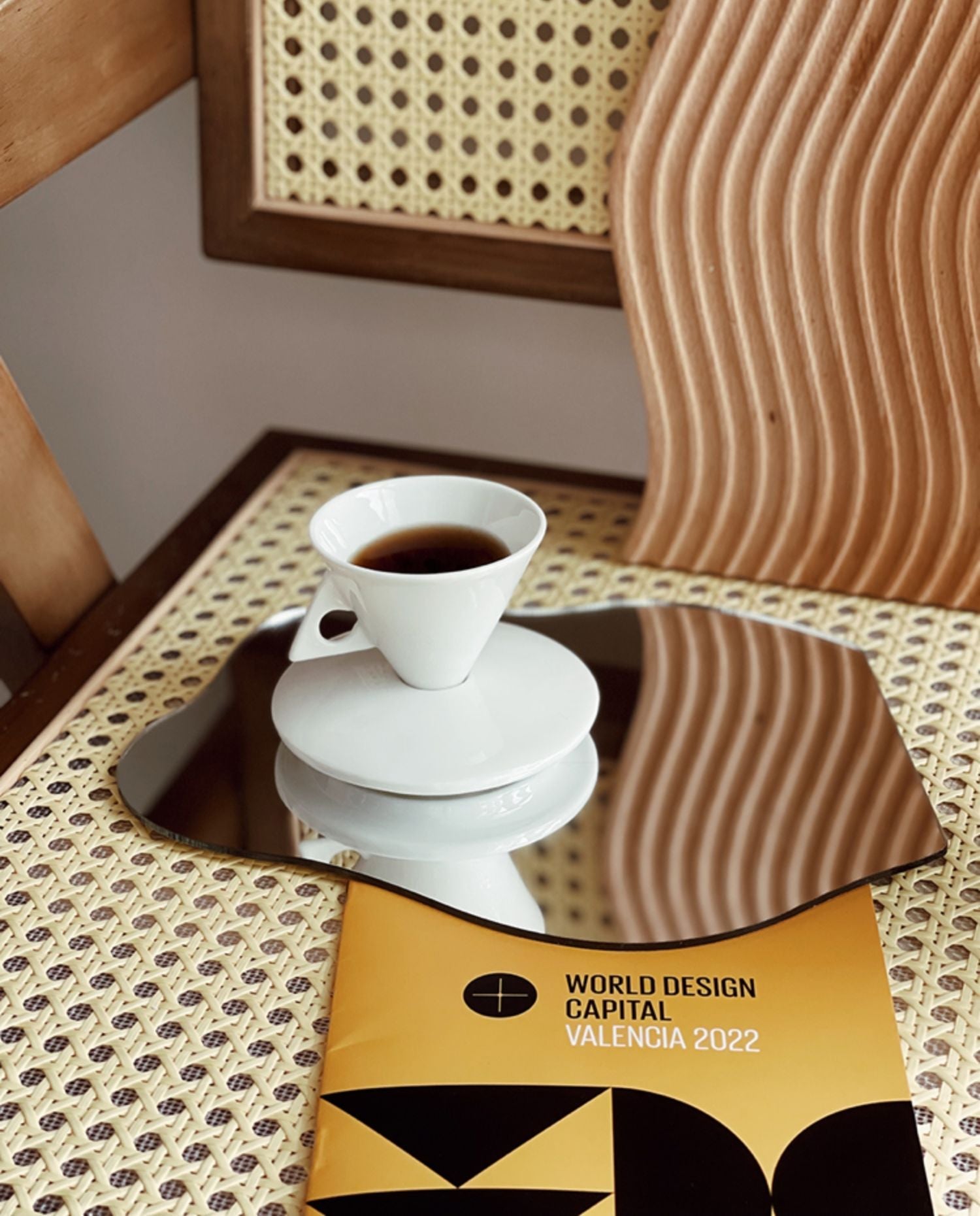 Ceramic Triangular Cup Set