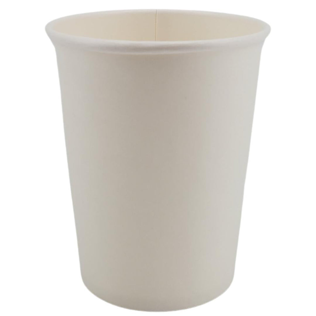 Morning Dew - 8oz Hot Paper Cups - White - 20 x 50 count-1