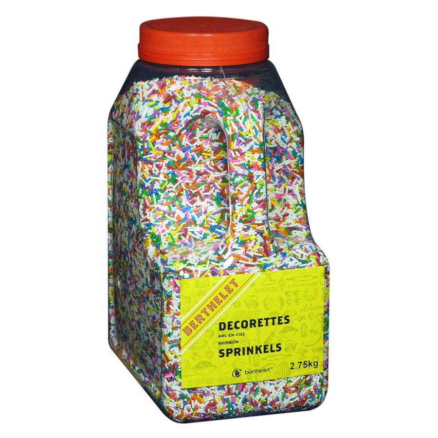 Rainbow Sprinkles Multicolored 2.75 KG Jar-0